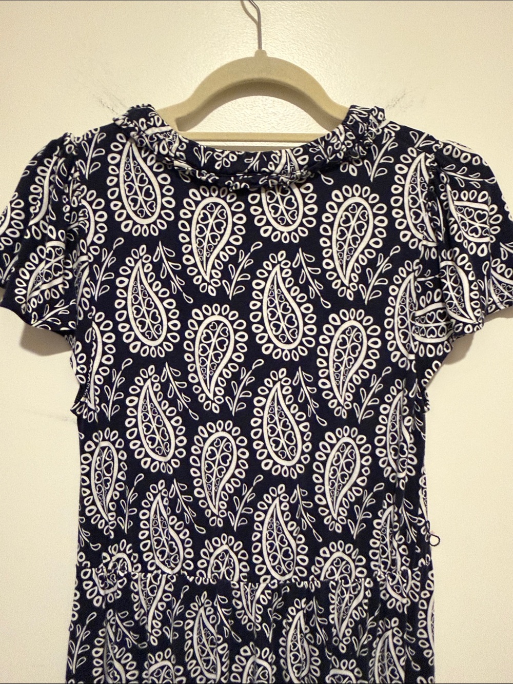 Boden Navy and White Paisley V‑Neck Maxi Dress - Picture 7 of 9